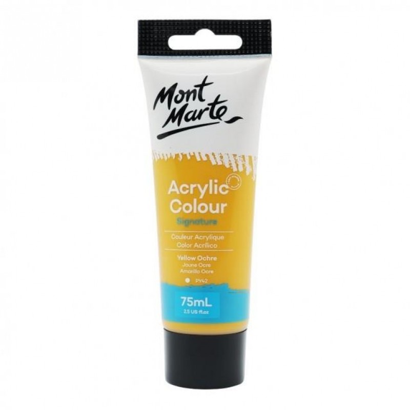 Mont Marte 75ml Studio Acrylic 05 Yellow Ochre Mont Marte 75ml Studio Acrylic 05 Yellow Ochre
