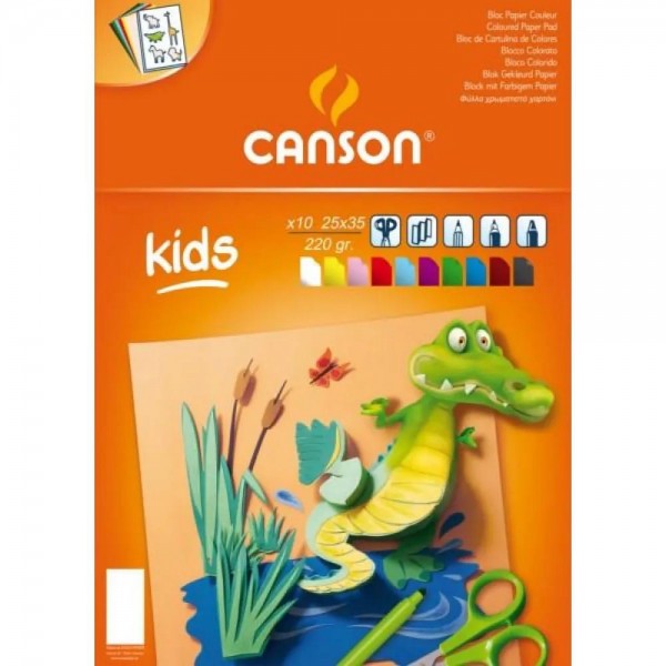 Canson Μπλοκ Colorline 220gr 25x35cm 9 Φύλλων