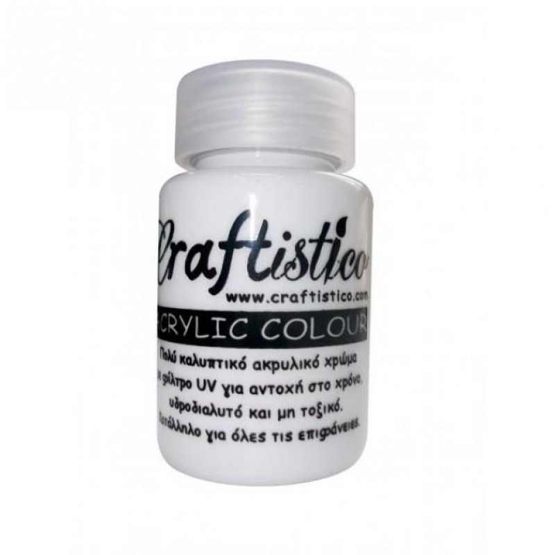 Craftistico 60ml Acrylic 01 White