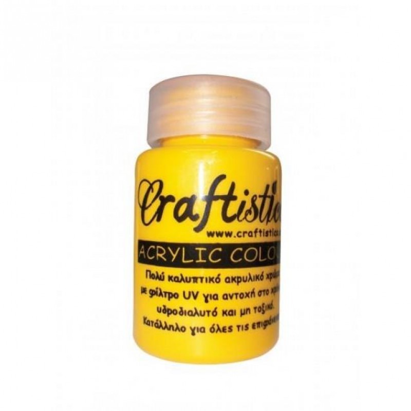 Craftistico 60ml Acrylic 10 Dark Yellow
