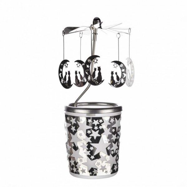 Κηροπήγιο για κεράκι ρεσώ Carousel - Φεγγάρι + Γάτα Κηροπήγιο για κεράκι ρεσώ Carousel - Φεγγάρι + Γάτα