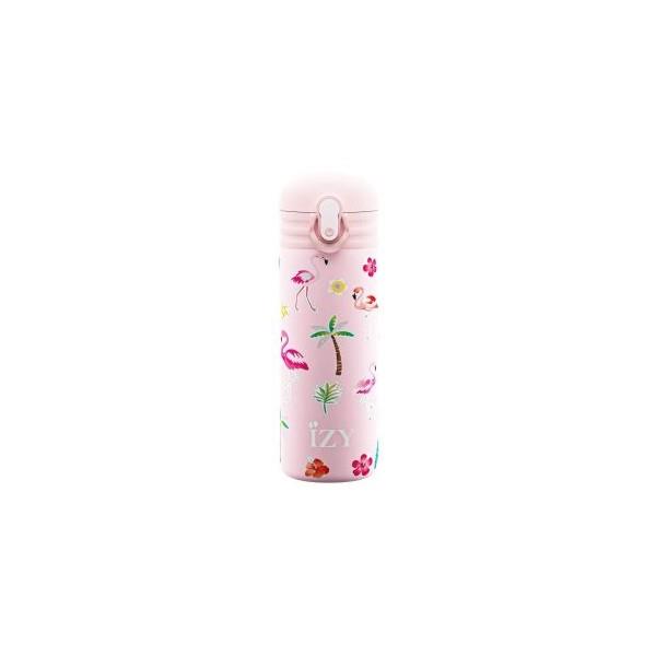 Izy Kids Μπουκάλι Θερμός 350ml Pink Flamingo