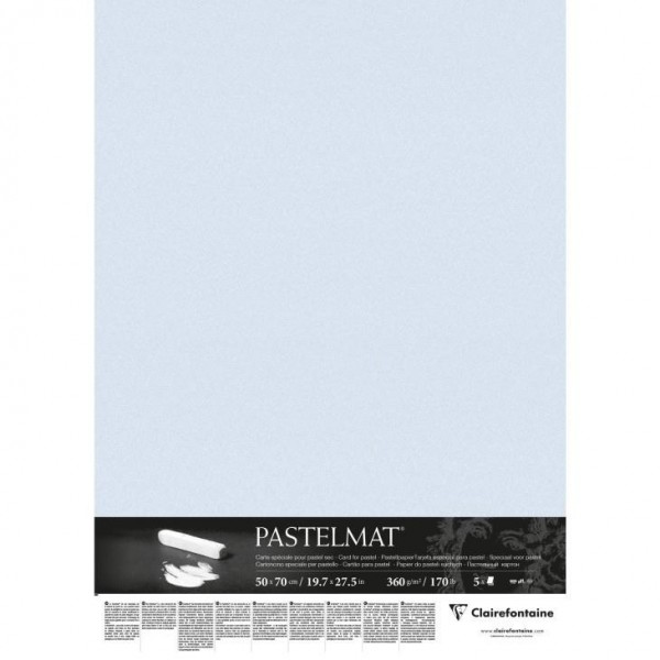 Clairefontaine Χαρτί Pastelmat 50x70cm 360gr Light Blue Clairefontaine Χαρτί Pastelmat 50x70cm 360gr Light Blue