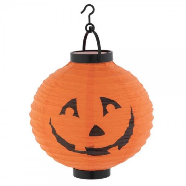 Κρεμαστό Φαναράκι Ριζόχαρτο Halloween Φ20cm με Led Κρεμαστό Φαναράκι Ριζόχαρτο Halloween Φ20cm με Led