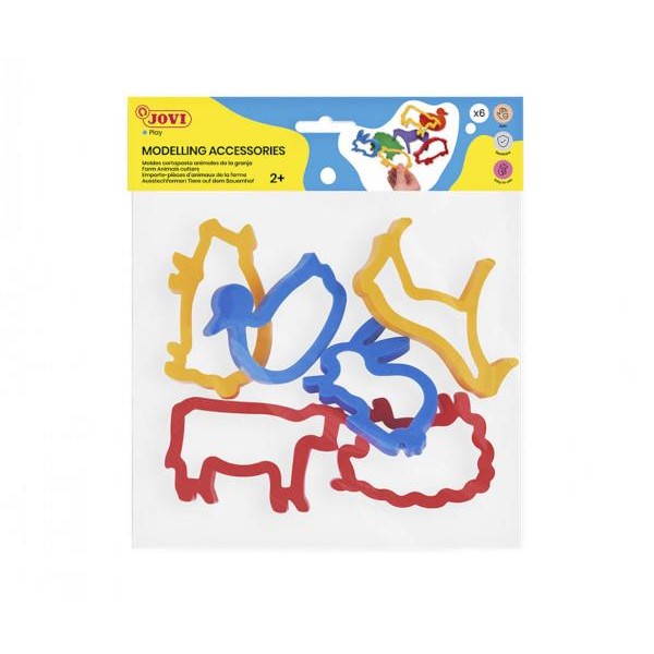 Jovi Σετ 6 Πλαστικά Φορμάκια Ζώα της Φάρμας Jovi Σετ 6 Πλαστικά Φορμάκια Ζώα της Φάρμας