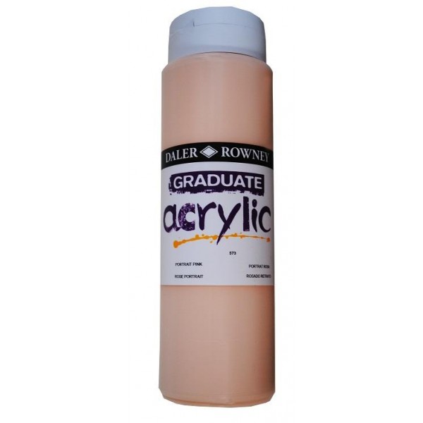 Daler Graduate Acrylic 500ml 573 Peach/Portrait Pink