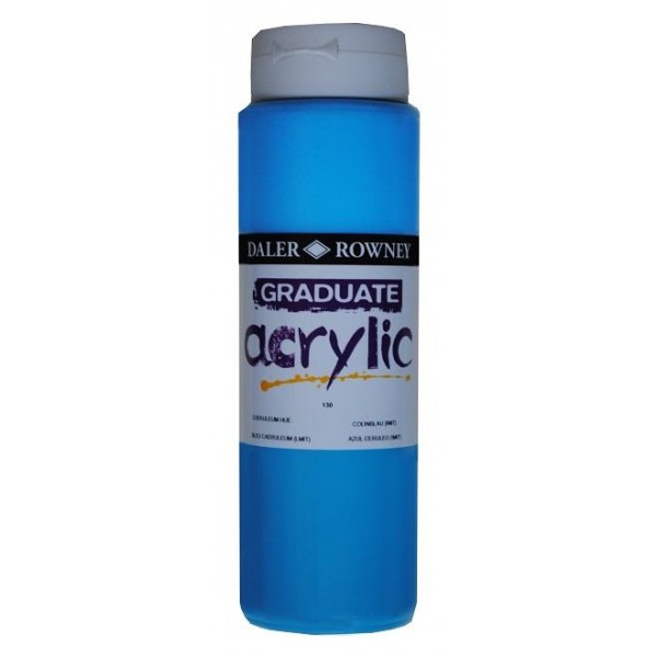 Daler Graduate Acrylic 500ml 130 Cerulean Hue