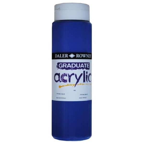 Daler Graduate Acrylic 500ml 143 Phthalo Blue