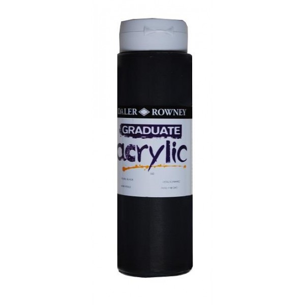 Daler Graduate Acrylic 500ml 032 Pearlescent Black Daler Graduate Acrylic 500ml 032 Pearlescent Black