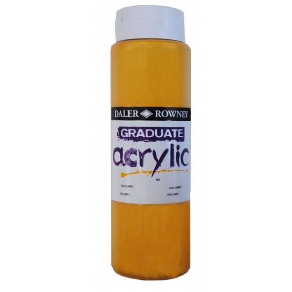 Daler Graduate Acrylic 500ml 701 Gold Daler Graduate Acrylic 500ml 701 Gold