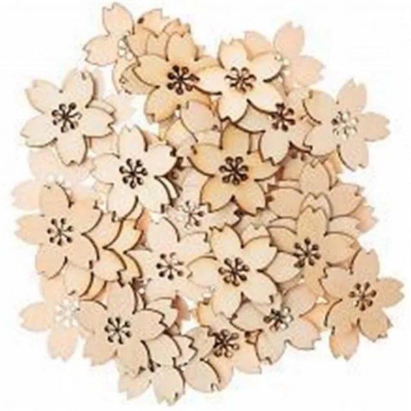 Rico Design 48 Ξύλινοι Ανθοί Κερασιάς 2,5x2,5cm Rico Design 48 Ξύλινοι Ανθοί Κερασιάς 2,5x2,5cm