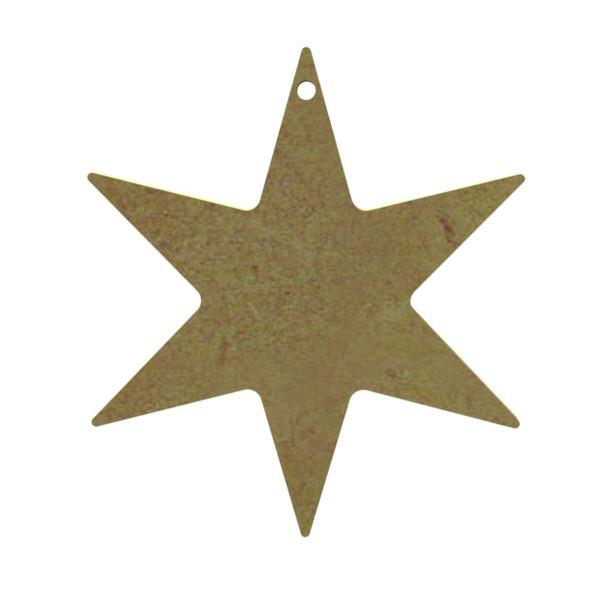 Ξύλινο Χριστουγεννιάτικο Στολίδι Αστέρι 11x11x0,5cm