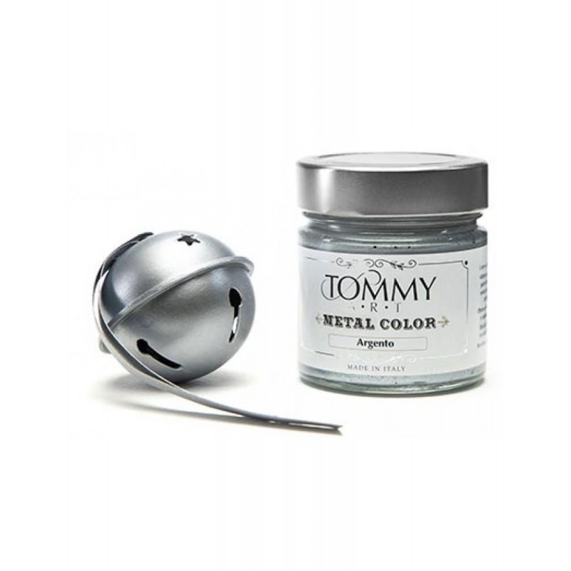 Tommy Ακρυλικά Χρώματα Κιμωλίας 140ml Metal Silver