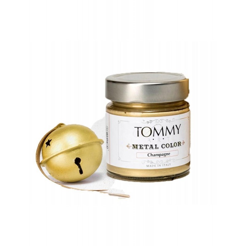 Tommy Ακρυλικά Χρώματα Κιμωλίας 140ml Metal Champagne