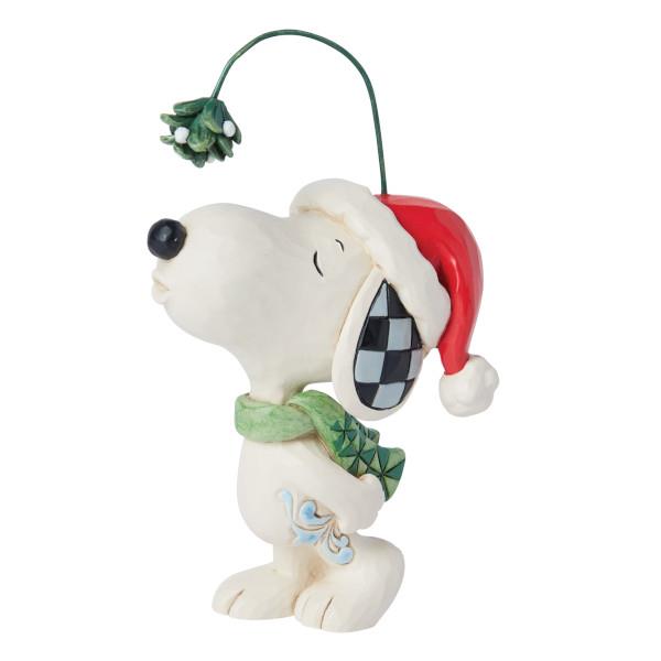 Jim Shore Snoopy Christmas Mistletoe Mini 12cm Jim Shore Snoopy Christmas Mistletoe Mini 12cm