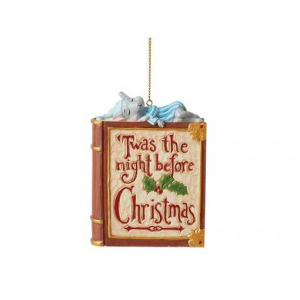 Jim Shore Twas the Night Before Christmas Book Ornament 9cm Jim Shore Twas the Night Before Christmas Book Ornament 9cm