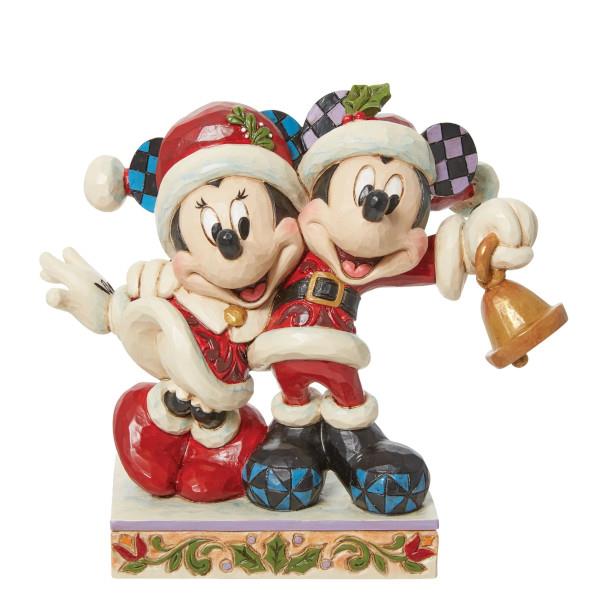Φιγούρα Disney Jingle Bell Mickey and Minnie Mouse Santa 17cm Φιγούρα Disney Jingle Bell Mickey and Minnie Mouse Santa 17cm