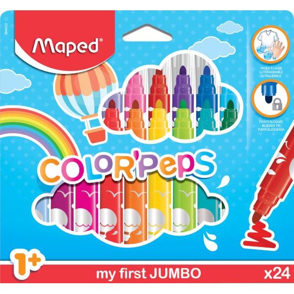 Maped My First Jumbo Markers 24τεμ Maped My First Jumbo Markers 24τεμ