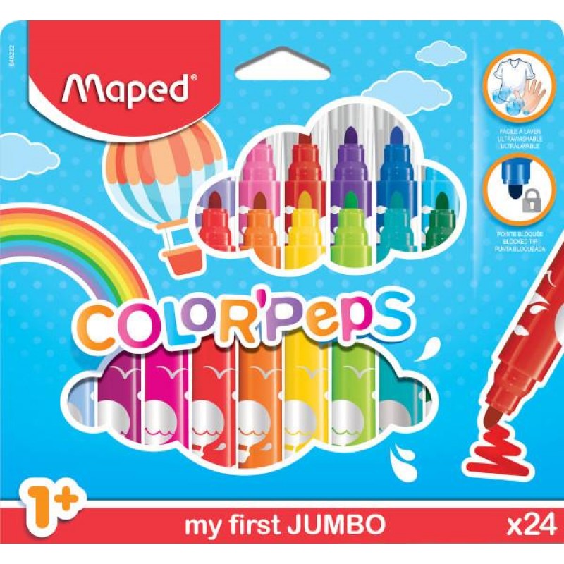 Maped My First Jumbo Markers 24τεμ Maped My First Jumbo Markers 24τεμ