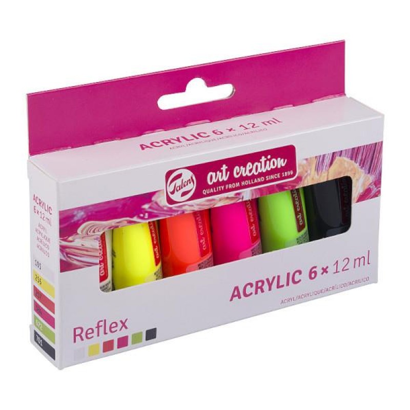 Talens Art Creation Σετ 6 Ακρυλικά Χρώματα 20ml Fluo