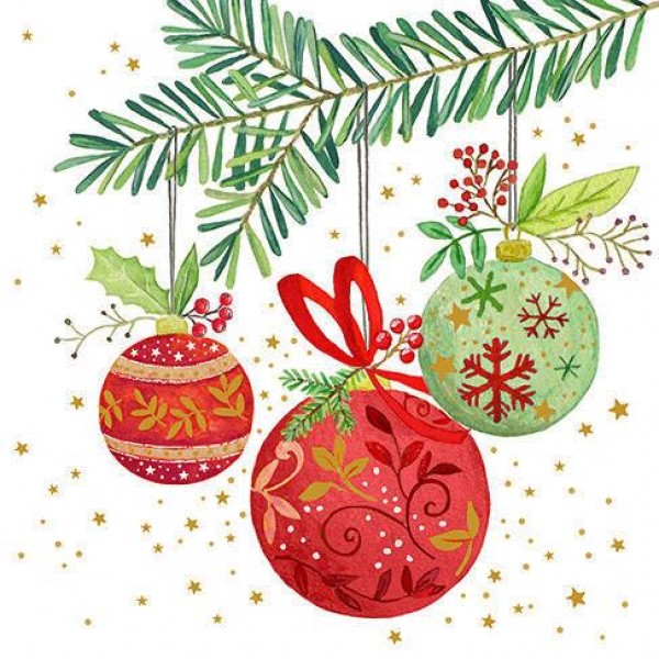 Atelier Χαρτοπετσέτες Φαγητού 33cm 20τεμ Festively decorated Atelier Χαρτοπετσέτες Φαγητού 33cm 20τεμ Festively decorated