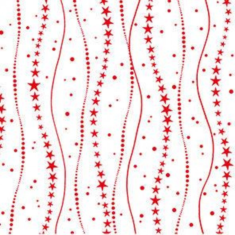 Χαρτοπετσέτες γλυκού 25x25cm 20τεμ White-Red Stars Chain