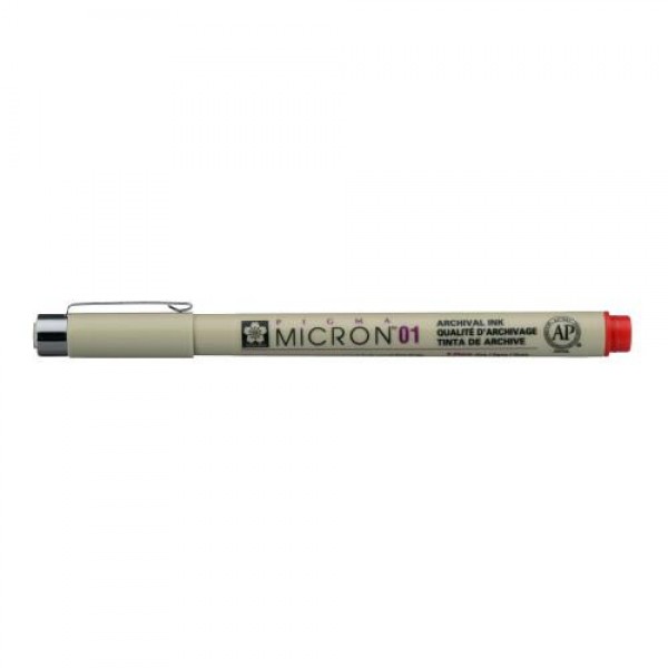 Micron Μαρκαδόρος Λεπτής Γραφής Red 01 - 0.25mm Micron Μαρκαδόρος Λεπτής Γραφής Red 01 - 0.25mm