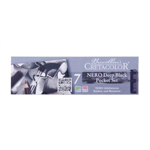 Cretacolor Σετ Nero Deep Black 7τεμ Cretacolor Σετ Nero Deep Black 7τεμ