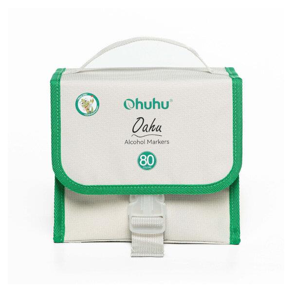 Ohuhu Σετ 80 Μαρκαδόρων Οινοπνεύματος Oahu Με Διπλή Μύτη Λεπτή - Πλακέ