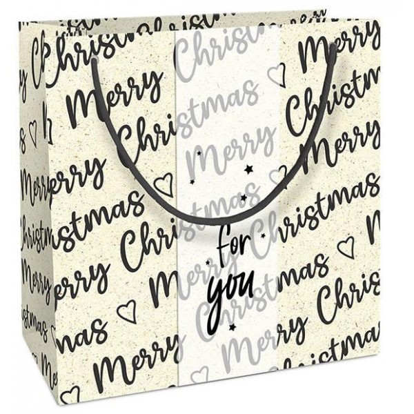 Σακούλα Δώρου 20x21x8cm Merry Christmas