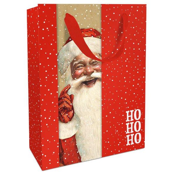 Σακούλα Δώρου 26x36x13cm Happy Santa