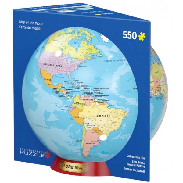 Eurographics 550τεμ Tin Παζλ Map Of The World Eurographics 550τεμ Tin Παζλ Map Of The World