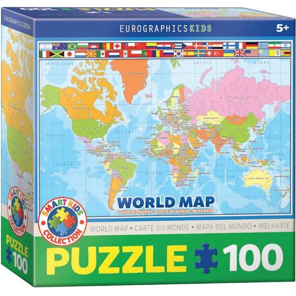 Eurographics 100τεμ Παζλ World Map Eurographics 100τεμ Παζλ World Map