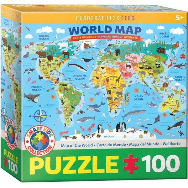 Eurographics 100τεμ Παζλ Map Of The World Eurographics 100τεμ Παζλ Map Of The World