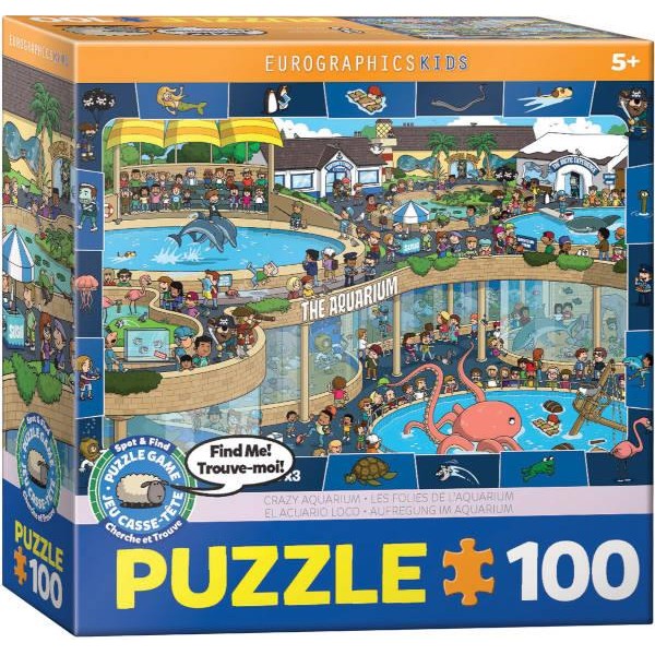 Eurographics 100τεμ Παζλ Παρατήρησης Crazy Aquarium Eurographics 100τεμ Παζλ Παρατήρησης Crazy Aquarium