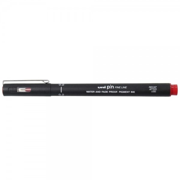 UNI Μαρκαδόρος Λεπτής Γραφής Κόκκινος 0.2