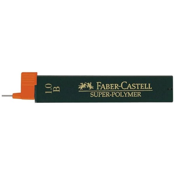 Faber Castell 12 Μύτες για Μηχανικό Μολύβι 1.00 B Faber Castell 12 Μύτες για Μηχανικό Μολύβι 1.00 B