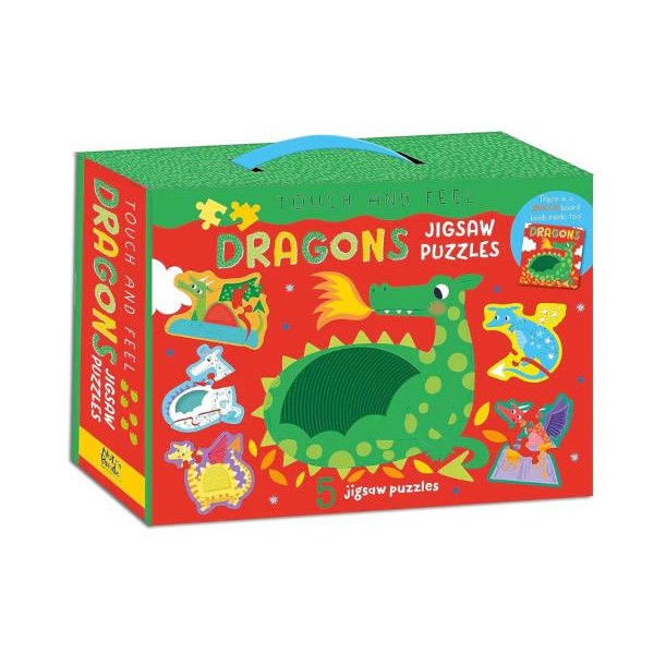 Touch and Feel Puzzle and Board Book Set - Dragons Touch and Feel Puzzle and Board Book Set - Dragons
