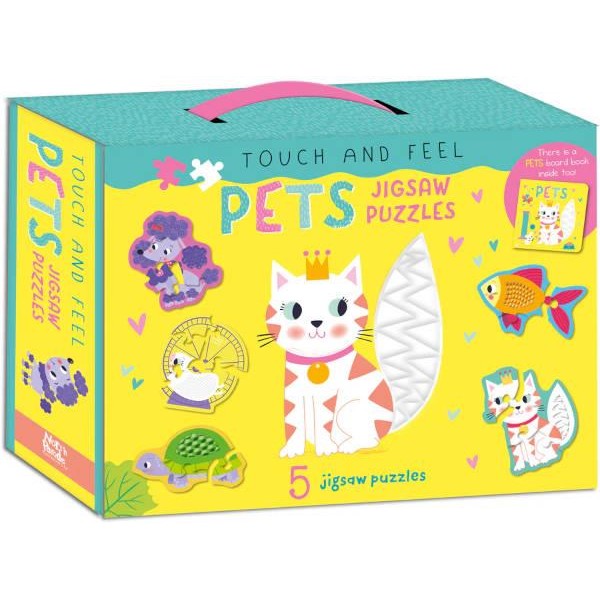 Touch and Feel Puzzle and Board Book Set - Pets Touch and Feel Puzzle and Board Book Set - Pets