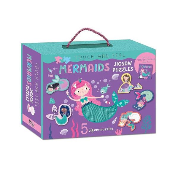 Touch and Feel Puzzle and Board Book Set - Mermaids Touch and Feel Puzzle and Board Book Set - Mermaids