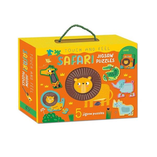 Touch and Feel Puzzle and Board Book Set - Safari Touch and Feel Puzzle and Board Book Set - Safari