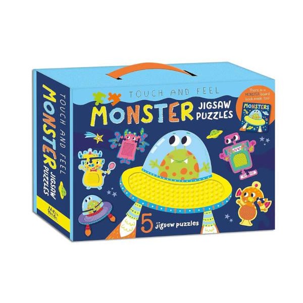 Touch and Feel Puzzle and Board Book Set - Monsters Touch and Feel Puzzle and Board Book Set - Monsters