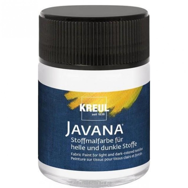 Kreul 50ml Javana Σκουρόχρωμο Ύφασμα White