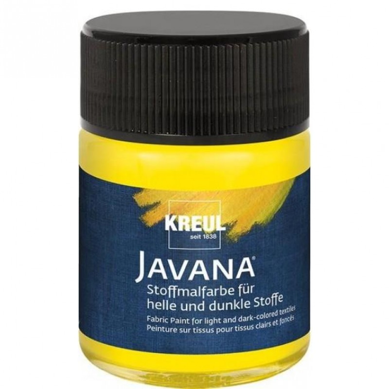Kreul 50ml Javana Σκουρόχρωμο Ύφασμα Yellow
