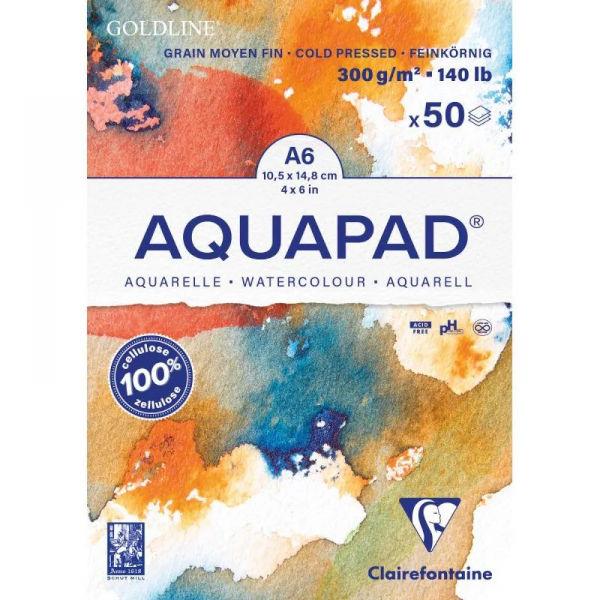 Clairefontaine Μπλοκ Ακουαρέλας AquaPad 50 φύλλων A6 (10,5x14,8cm) 300gr Clairefontaine Μπλοκ Ακουαρέλας AquaPad 50 φύλλων A6 (10,5x14,8cm) 300gr