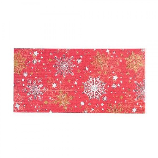 Artebene Christmas Snowflakes Red Flat Gift Box 21.7x10.6x2.2cm Artebene Christmas Snowflakes Red Flat Gift Box 21.7x10.6x2.2cm