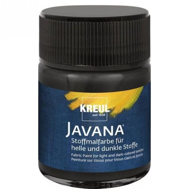 Kreul 50ml Javana Σκουρόχρωμο Ύφασμα Black
