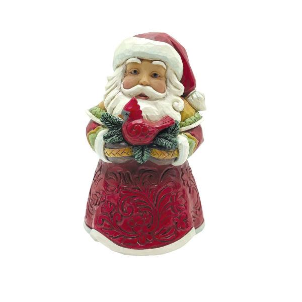 Jim Shore Mini Santa with Cardinal Figurine 9,5cm Jim Shore Mini Santa with Cardinal Figurine 9,5cm