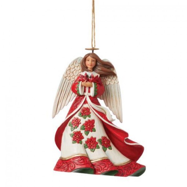Jim Shore Red Angel Hanging Ornament 11,5cm Jim Shore Red Angel Hanging Ornament 11,5cm
