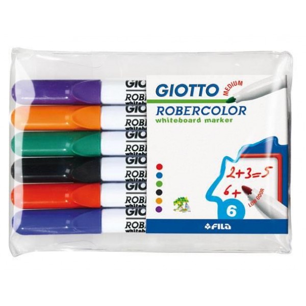 Giotto Μαρκαδοροι Ασπροπίνακα 6τεμ Giotto Μαρκαδοροι Ασπροπίνακα 6τεμ
